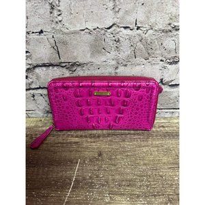 Brahmin Women’s Wallet Pink Fushia Zip Wallet
